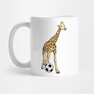 Giraffe Soccer player Soccer Mug